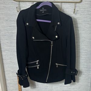 INC black MOTO jacket